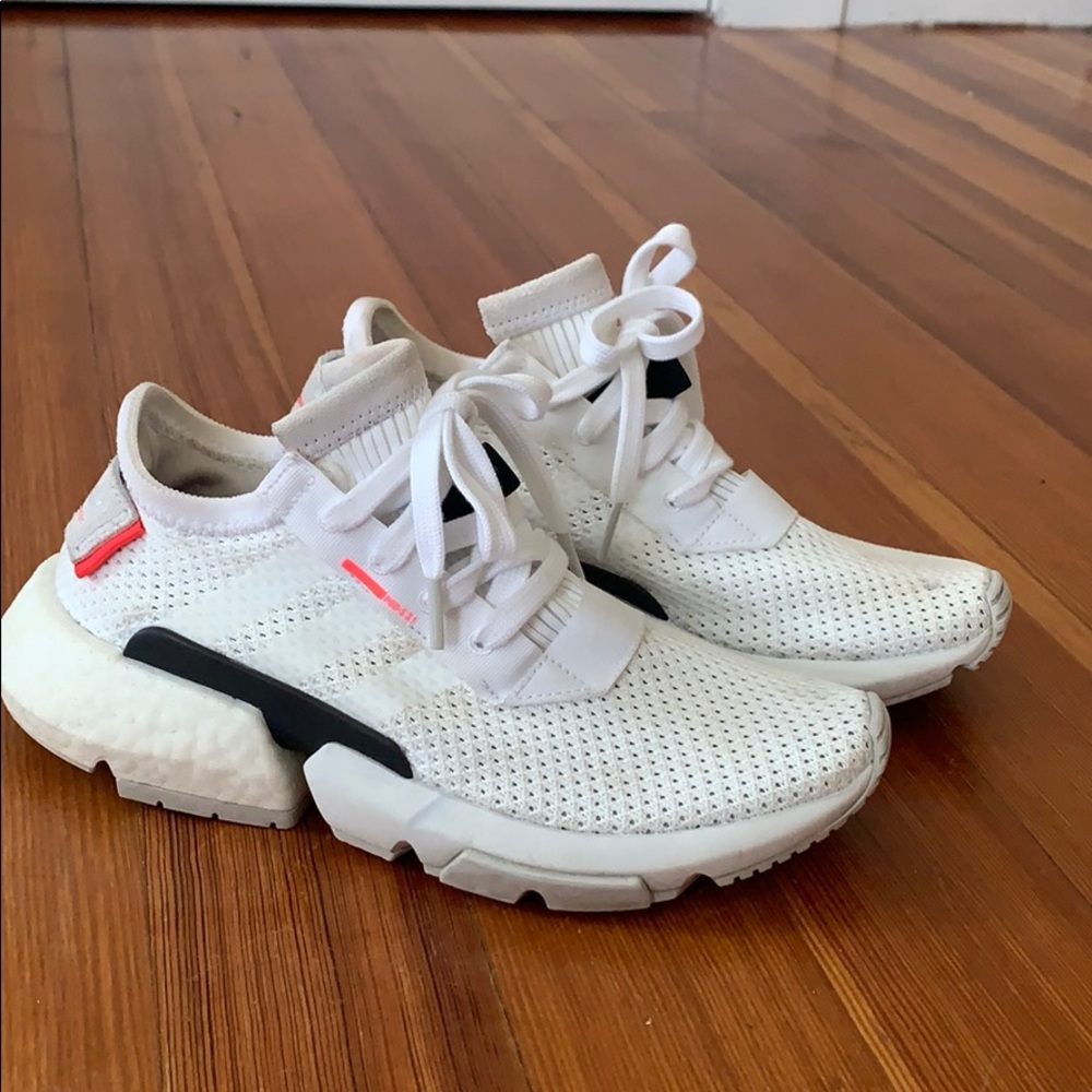 White Adidas Sneakers Gently Used